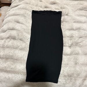 Naked Wardrobe Classic Black Strapless Dress